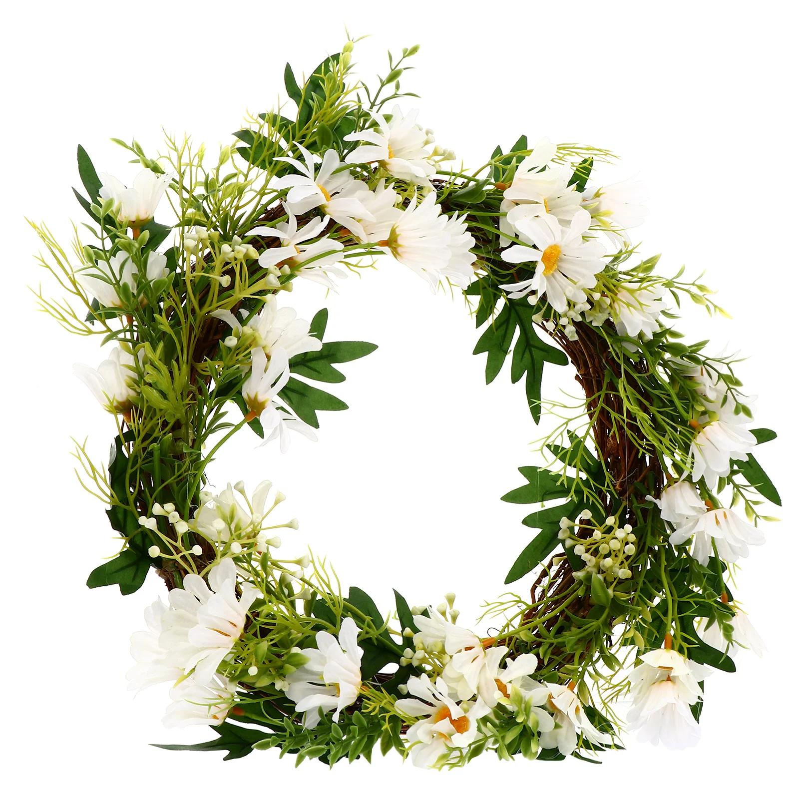 

Artificial Wreath Premium Garland Fresh Style Door Hanging Wall Decoration Delicate Outdoor Indoor Use Easy Storage