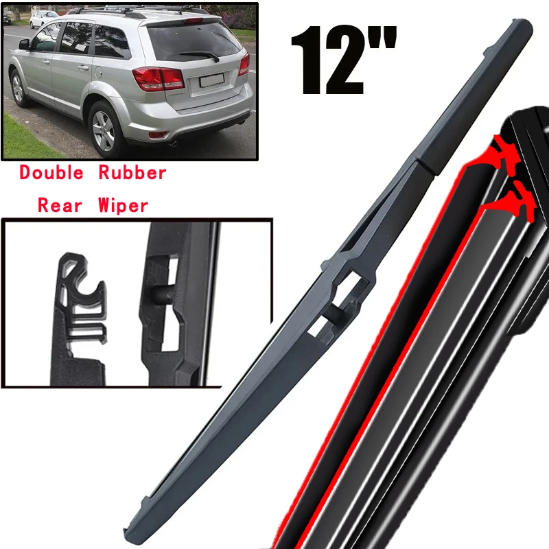 

Car Wiper 12" Rear Wiper Blade For Dodge Journey 2008 - 2020 Windshield Windscreen Clean Tailgate Window Car Rain Brush