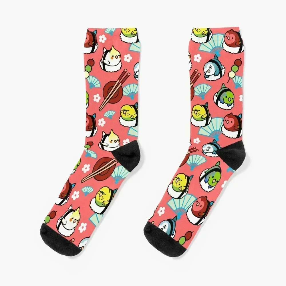 

Sushi Time with Cody the Lovebird & Friends Socks floral Heating sock football japanese fashion Socks Female Men's