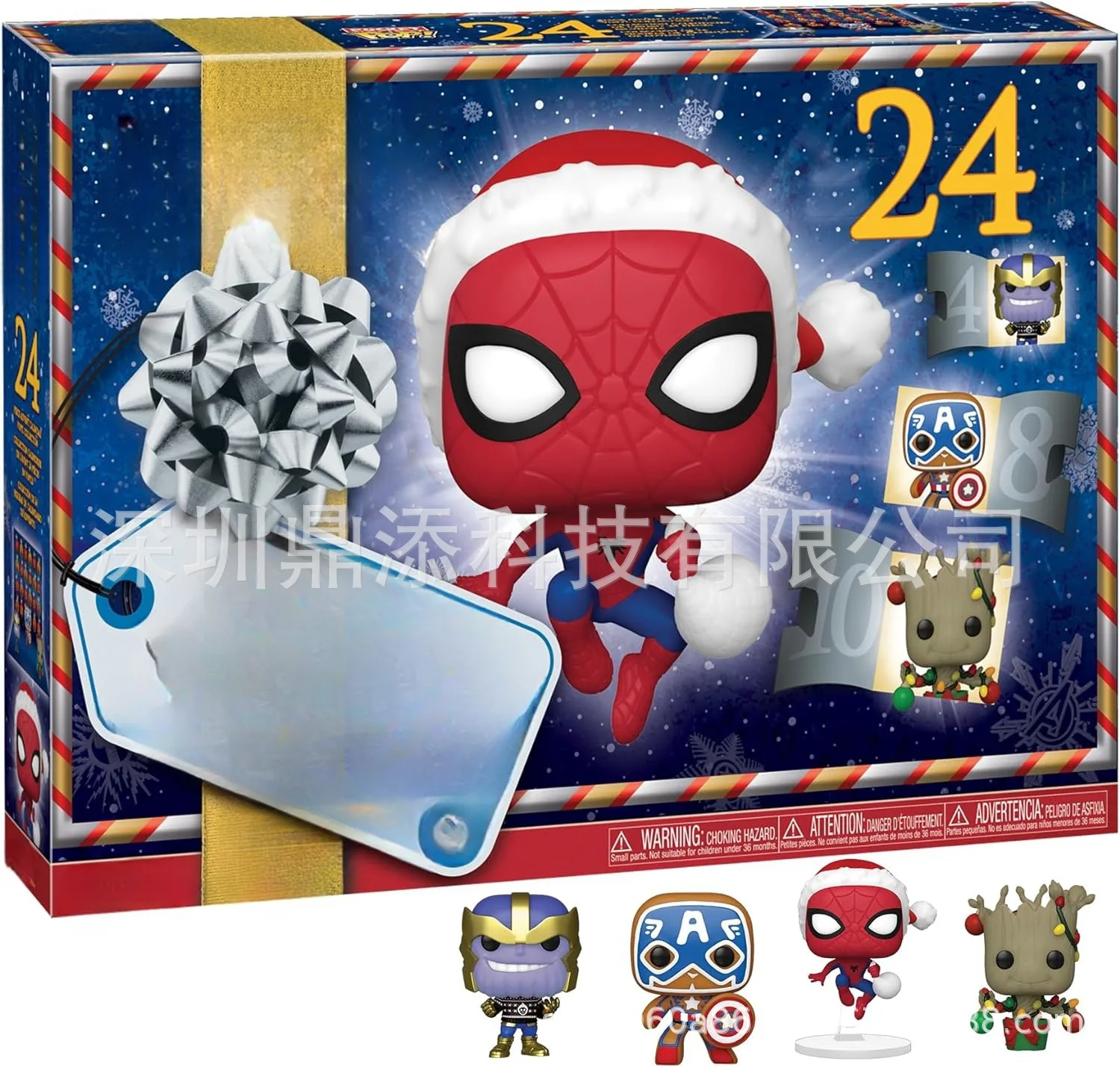 In magazzino nuovo calendario dell\'avvento Disney Marvel calendario natalizio 24 tasche popolari regali di capodanno per bambini amici e compagni di