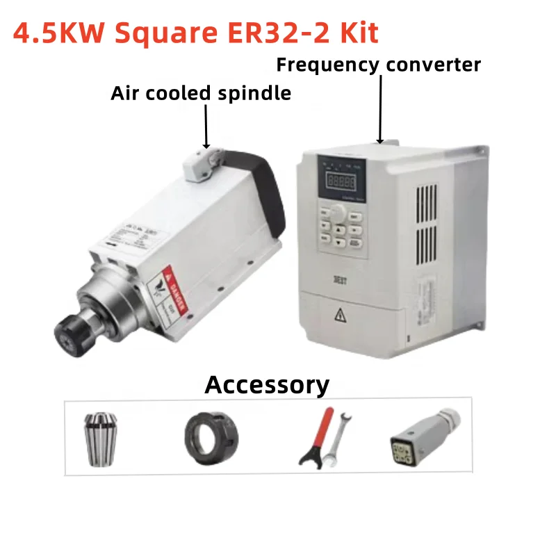 New High-End Listing High Safety Standard  Safety and Environmental Durable  Air Cooled Cnc Spindle Motor
