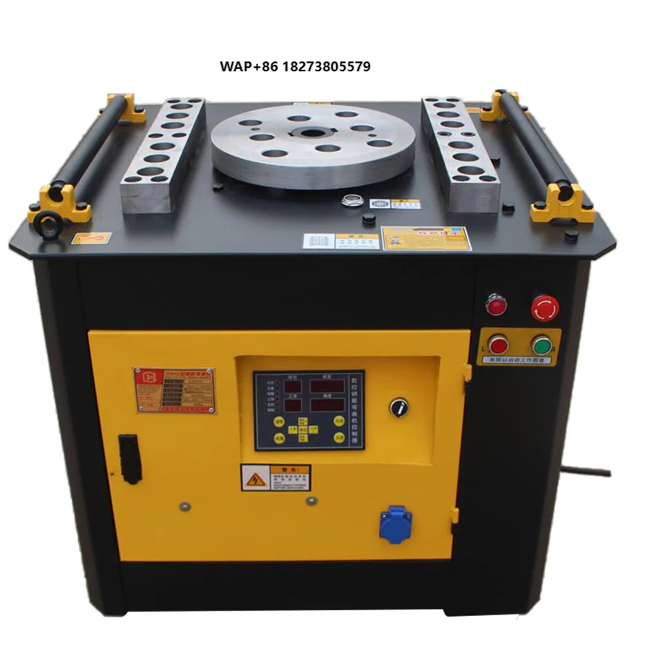 China Belton 40mm Wrought Iron Spiral Reinforcing Steel Bar Bender Automatic Rebar Bending Machine