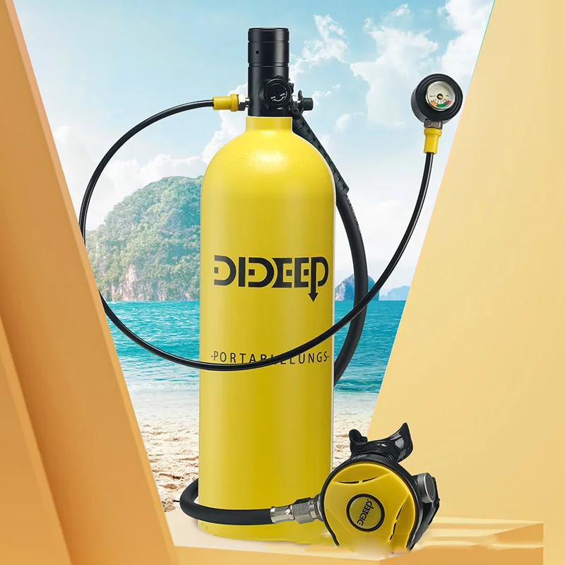 2L X5000 Pro Scuba Diving Tank + Upgrade Pressure Gauge + Diving Vest Bag bombola di ossigeno Tank Set Snorkeling muslimah!