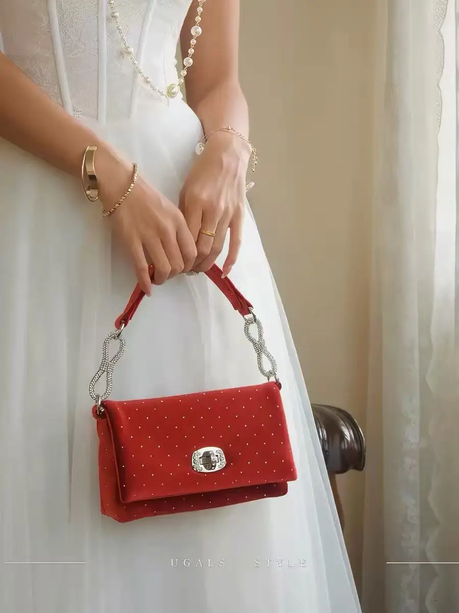 

Модная бархатная блестящая квадратная сумка, роскошная женская сумка с бриллиантами, блестящая сумка для свадьбы, вечеринки, банкета, клатч, сумка через плечо