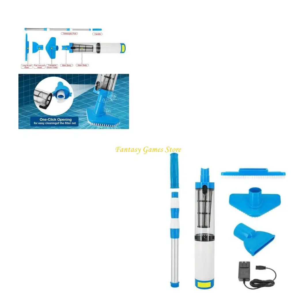 

R66E Efficient Cordless Pool Vacuum Handheld Pool Cleaner Swim Pool Vacuum Cleaner