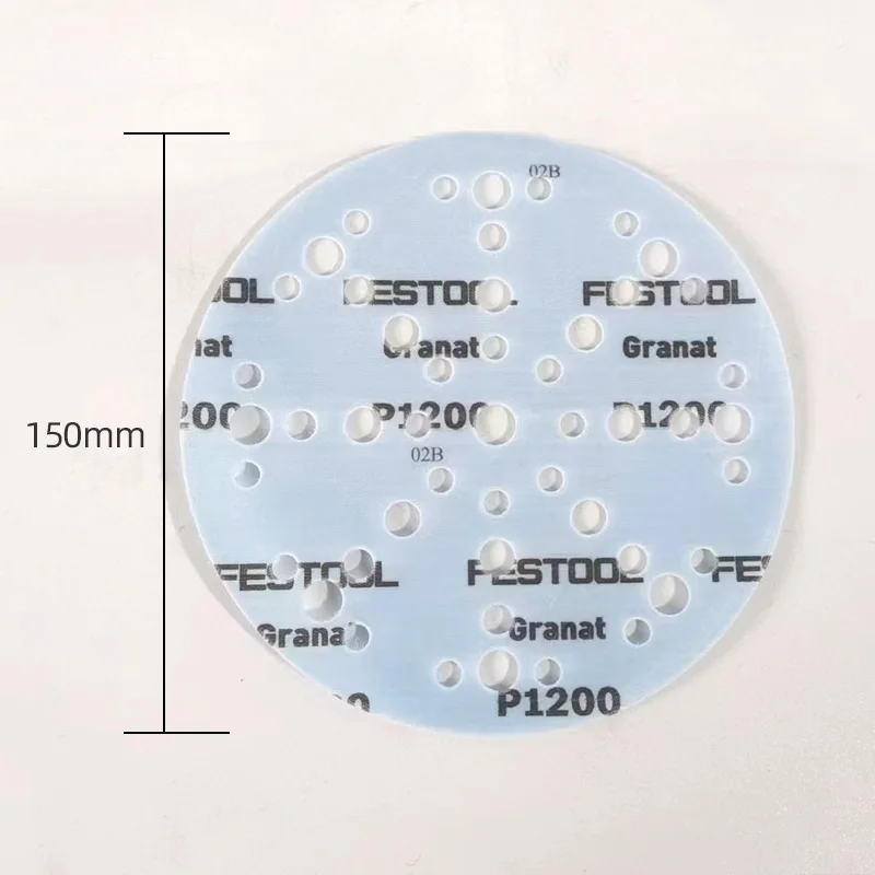 Original Authentic German FESTOOL Garnet Sand Paper 48 Holes Back Velvet High Wear Resistance And Good Cutting Force