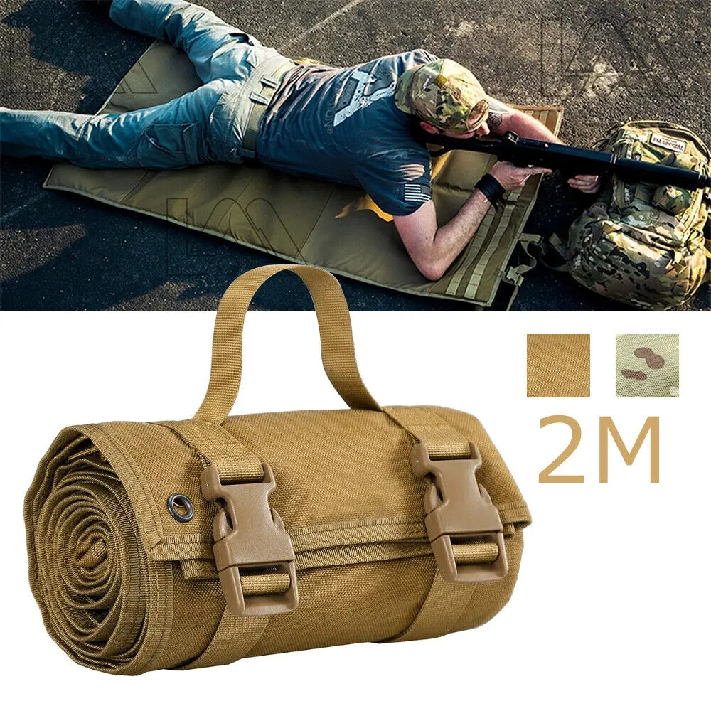 

Outdoor Tactical Shooting Pad Field Academy Training 0.75m*2m Tactical Rifle Hunting Shooting Pad Anti Slip Camping Mat Handbag