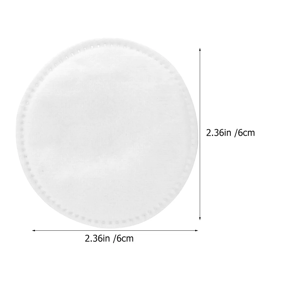 100 個のラウンドメイクアップパッド優しい角質除去パッドコンパクトフェイシャルコットン毎日の旅行に適しています