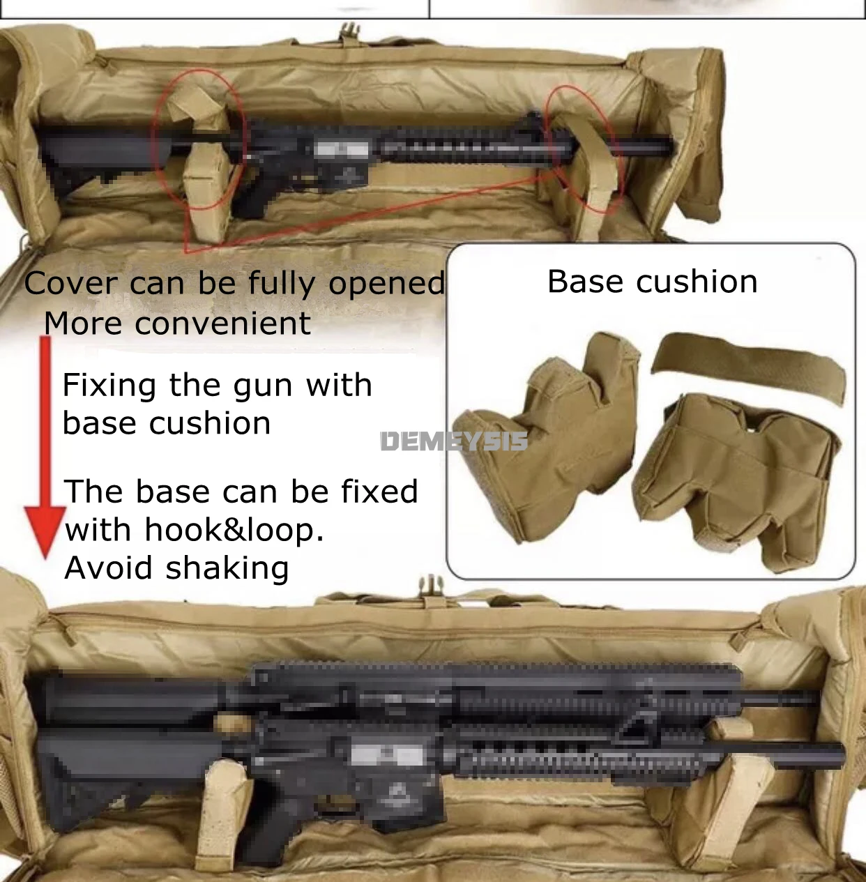 M249 Тактическая сумка для оружия, большая вместимость, чехол для охотничьего стрельбы, защитный пенопластовый коврик, сумка через плечо для