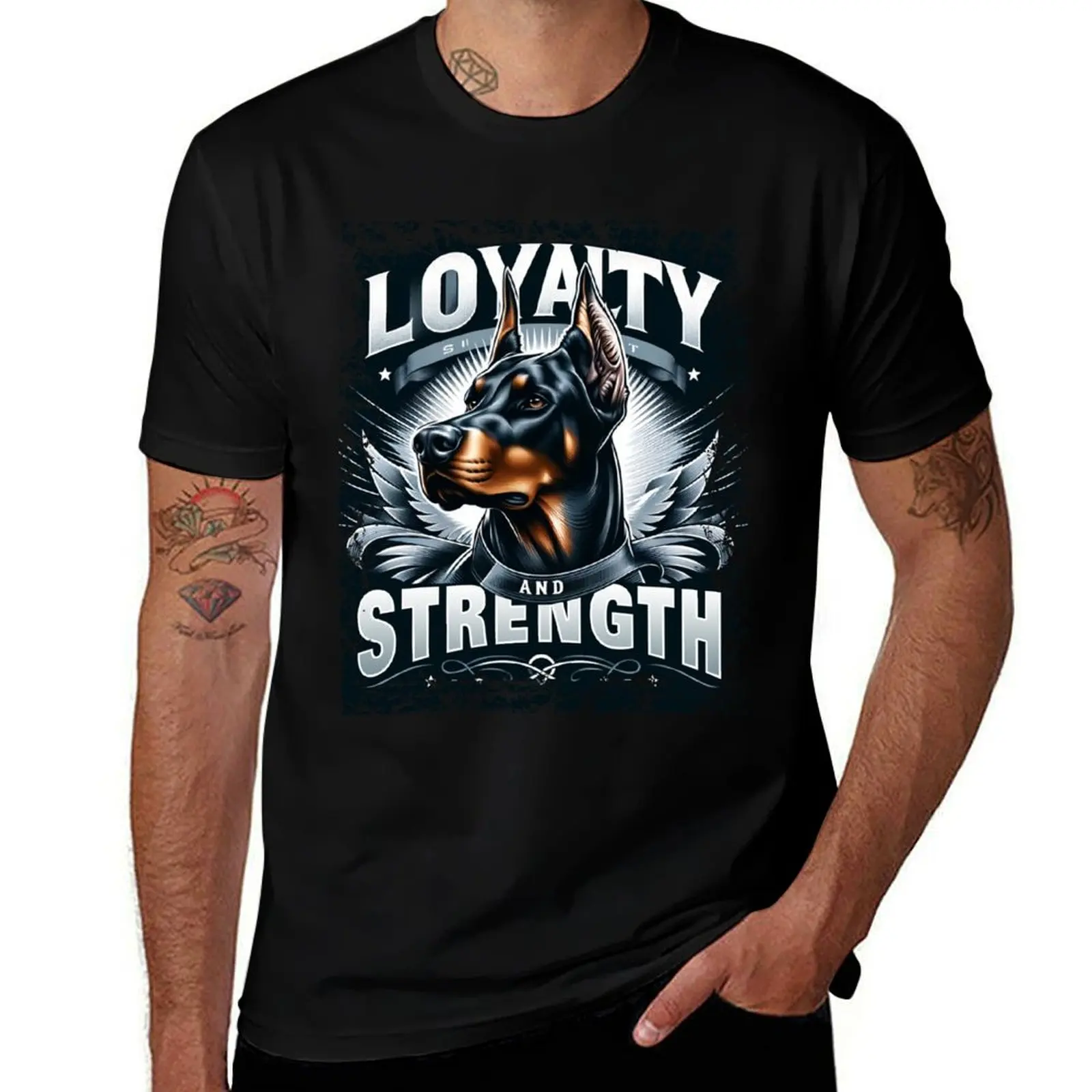 Doberman Standard T-Shirt funny t shirts man T-Shirt