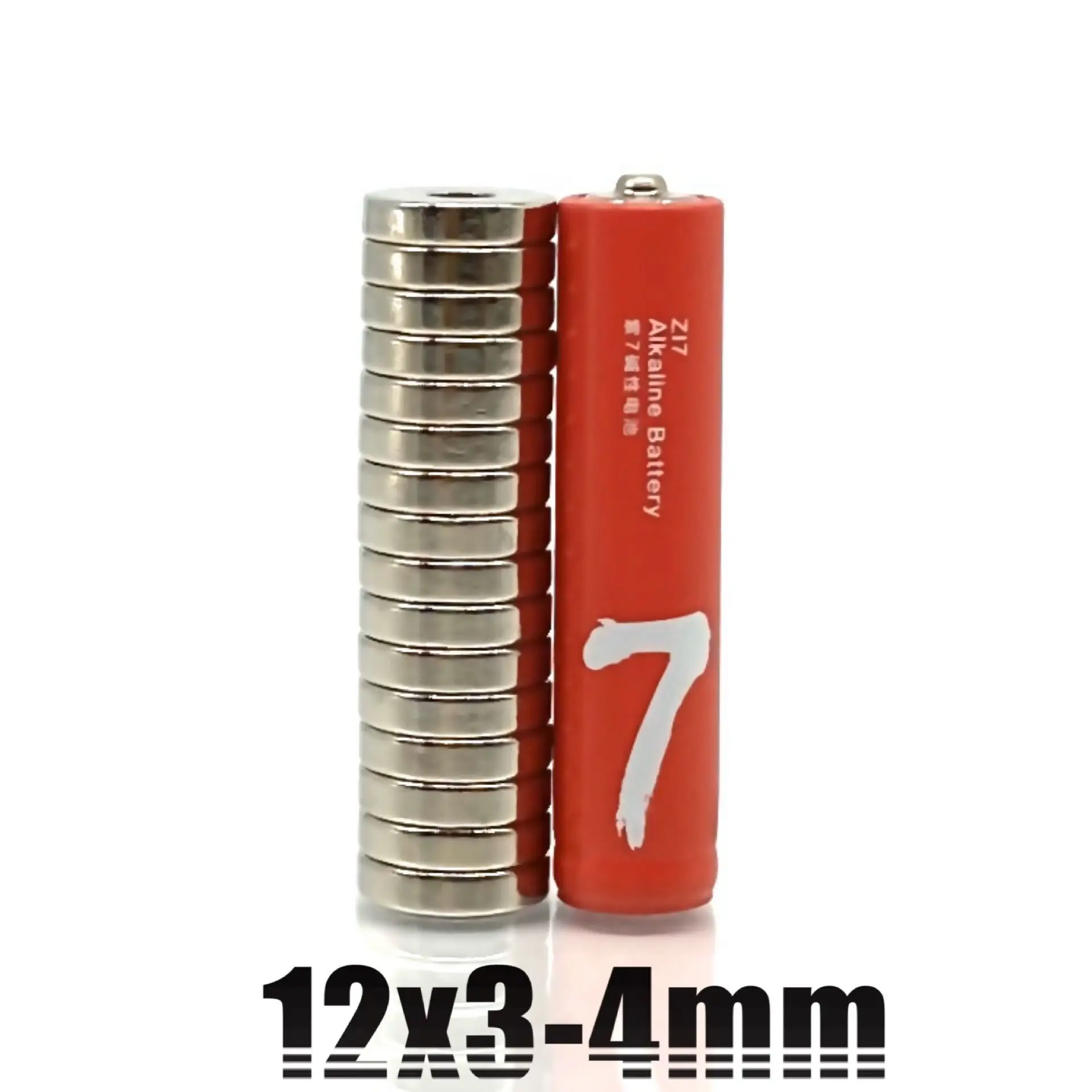 10-100 pz 12 x3-4 magnete al neodimio 12mm x 3mm - 4mm N35 NdFeB rotondo Super potente forte permanente magnetico imanes 12x3 fori 4