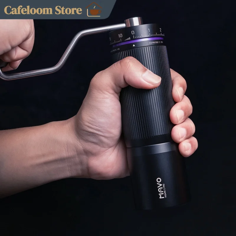 MAVO Wizard Z Pro Portable Manual Coffee Grinder Stepless Adjustable Volcano Cutter For Home Outdoor Camping Brewing Enthusiasts