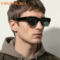 Gafas de Sol Polarizadas Retro Cuadradas para Hombre YIMARUILI, Protección UV de Moda, Gafas de Conducir para Mujer de Acetato TR90 de Alta Calidad
