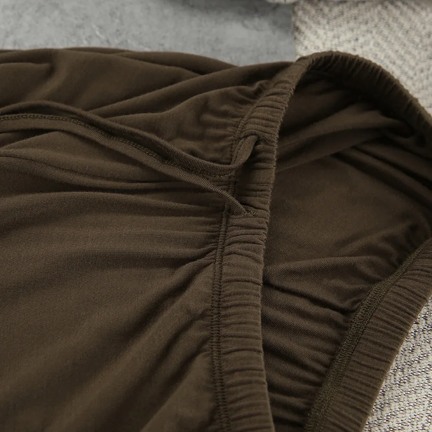 Autumn Brown 2026 Modal Pajama Set | Soft Long-Sleeve Cardigan & Trousers | Comfortable Women's Loungewear & Sleepwear (2-Piece)