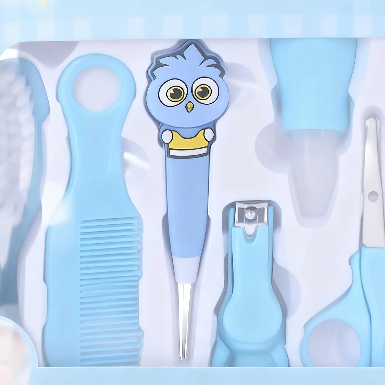 مجموعة الرعاية الصحية للأطفال مجموعة الرعاية الصحية المضادة للاختناق 8 قطع طقم أطفال مع شفاط الأنف للمنزل حمام السفر مستشفى الرعاية النهارية #4