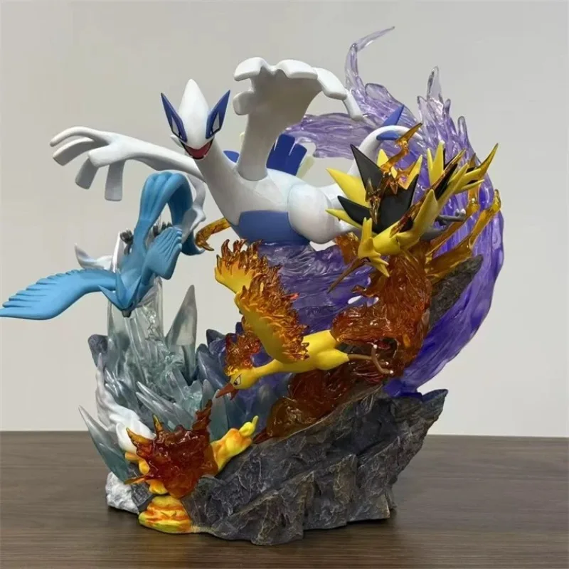 31 cm/12.2in Anime Pokemon Figure Lugia et oiseau légendaire Pokemon figurines d'action Pvc Statue Collection modèle jouets cadeaux