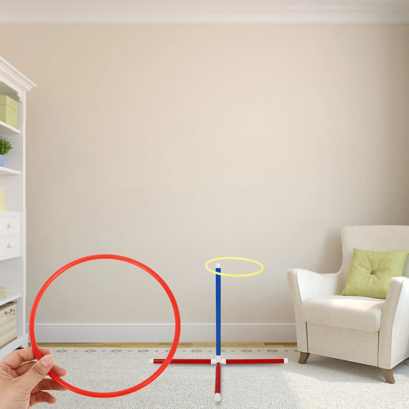 

Набор для сенсорной тренировки: креативная игра в метание колец для дома и улицы, интерактивный набор для семейных вечеринок, развивающий координацию рук и глаз