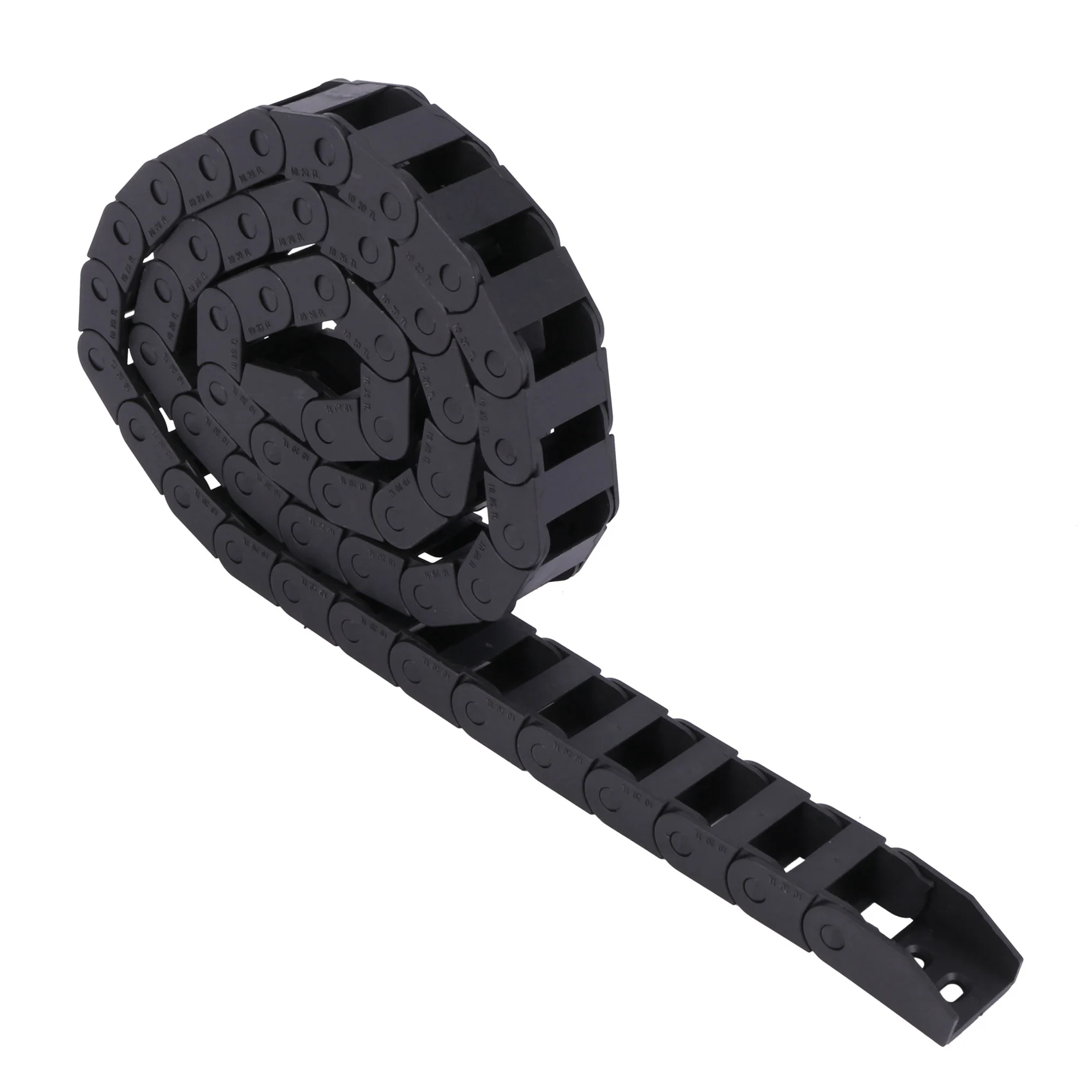 AB33-5Pcs 10 X 20Mm 1M Open On Both Side Plastic Towline Cable Drag Chain