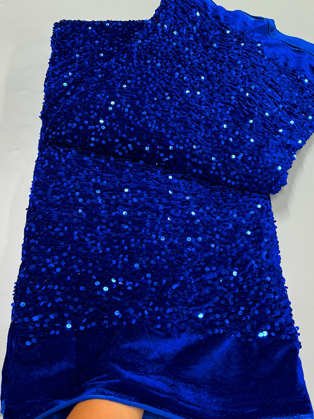 Latest African Velvet Lace Fabric 2024 High Quality Nigerian Velvet Lace Fabrics With Sequins French Velvet Lace For Women Dress