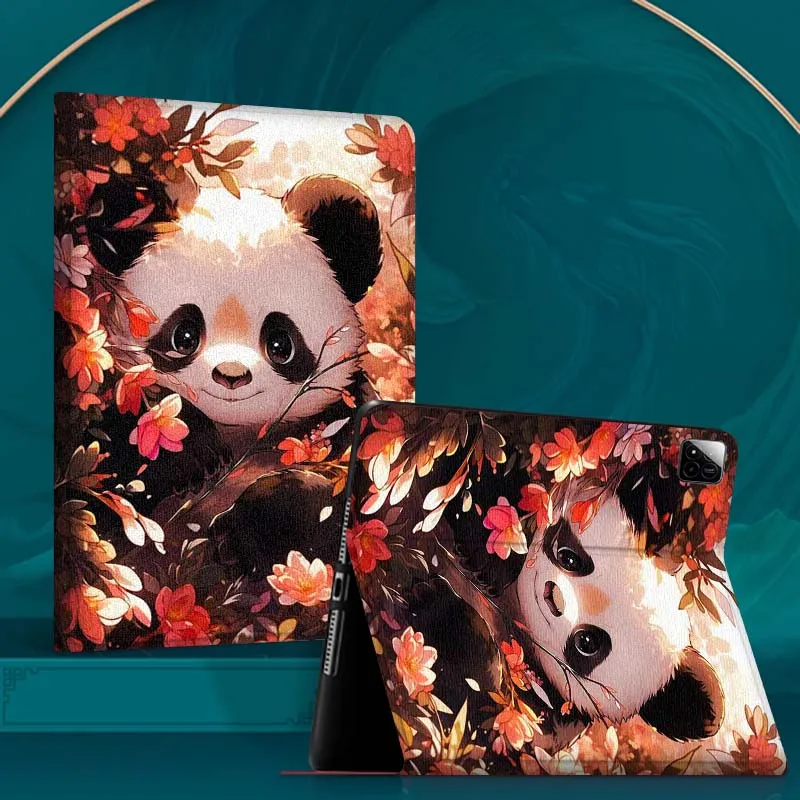 

Panda Cat Art Color Flower Tablet Case For Xiaomi Redmi Mi Pad 4 5 6 6s 7 7s SE Pro 2 11 Plus Max 12.4 11.2 12.5 8.7 inch