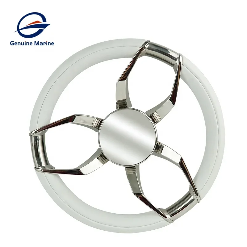 Boat Stainless Steel Steering Wheel Marine Inboard Hardware Steering Wheels