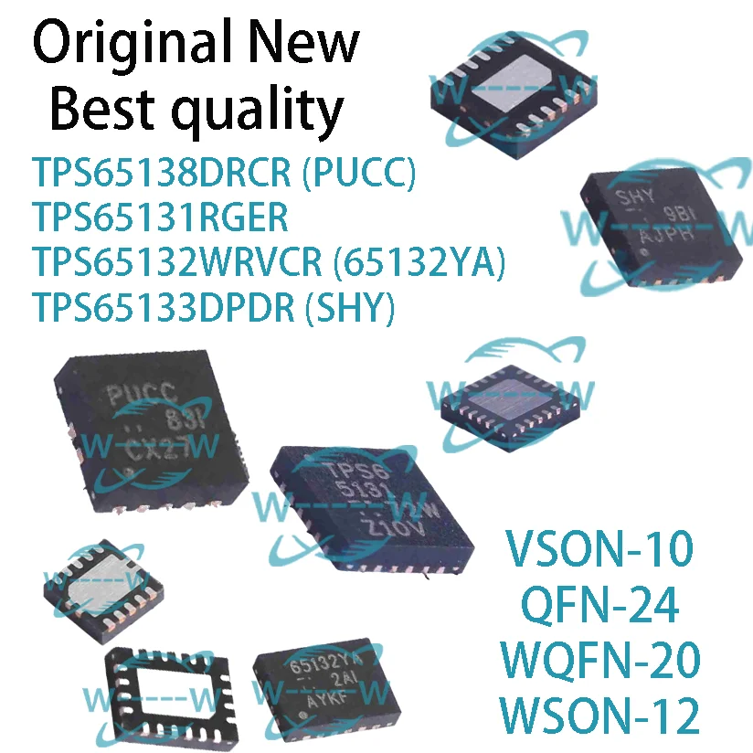 (5-30 قطعة) NewTPS65138DRCR PUCC TPS65131RGER TPS65132WRVCR 65132YA TPS65133DPDR خجولة TPS65138 TPS65131 TPS65132 TPS65133 IC رقاقة