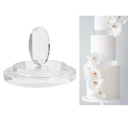 15mm Thick Ultra Polished Round Acrylic Cake Spacer Cake Board Decoration for Wedding Cake Tier Separator Display Stand