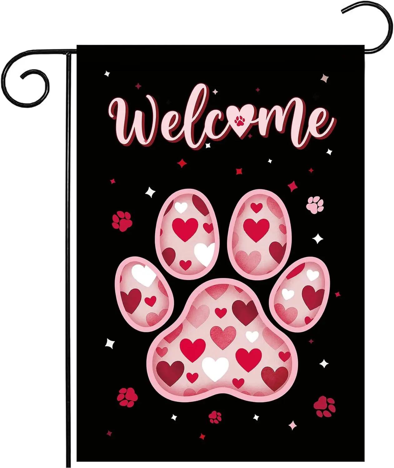 Morigins colorlife Love Heart House Flag Outside Double Sided, Valentines Day Anniversary Wedding Yard Outdoor Decoration Ha PPM