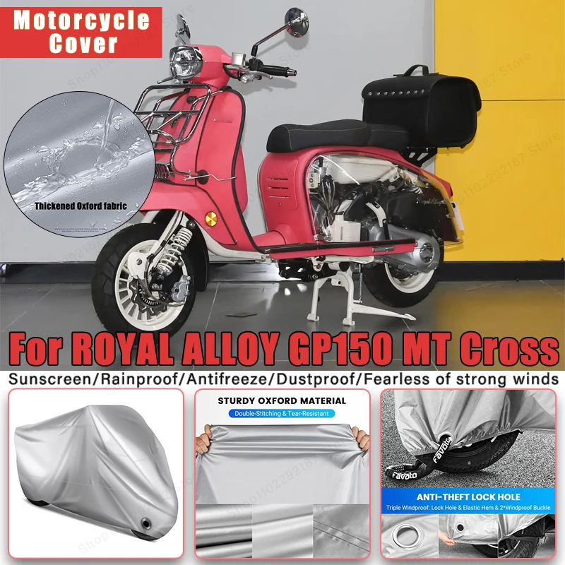 

For ROYAL ALLOY GP150 MT Cross No Ear Motorcycle Cover - Outdoor Full Body Protection, Waterproof Dustproof Sunscreen Accessory