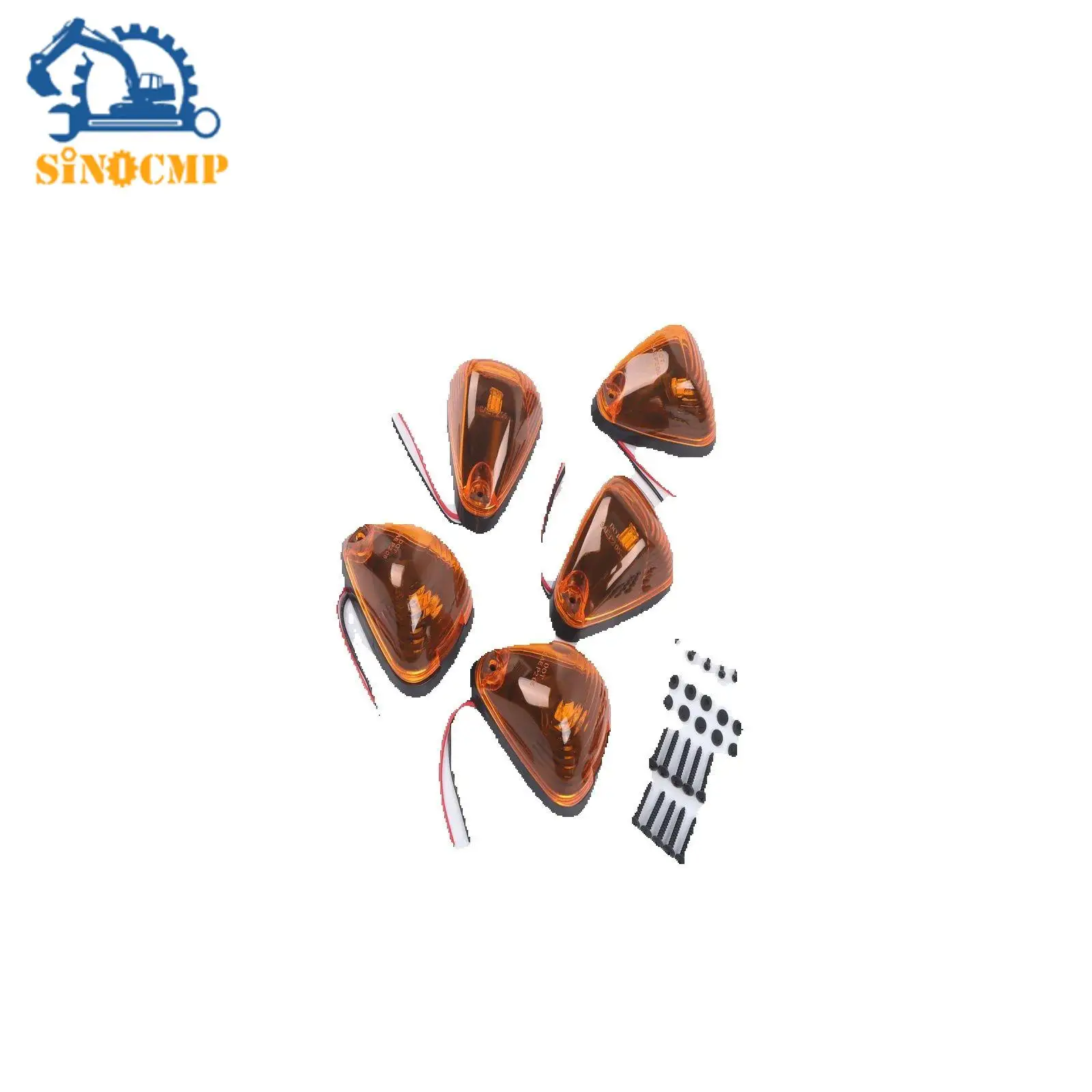 

5pcs Amber LED Cab Roof Marker Lights Kit FOR Ford F250 F350 F450 1999-2016 Super Duty Truck Accessories