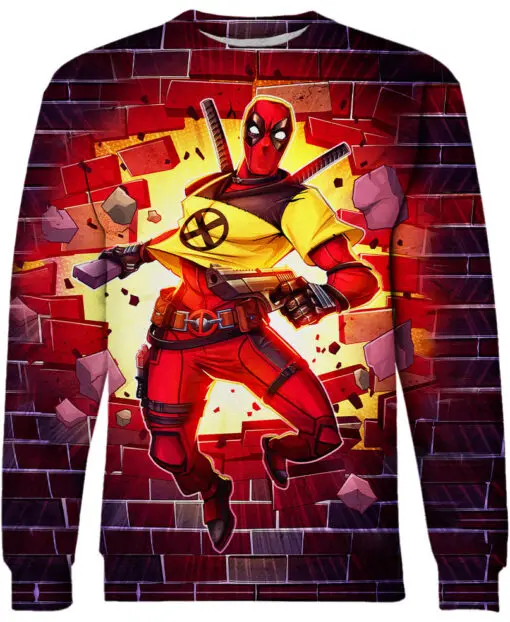 Captain America Men's Hoodie Deadpool Boys Girls Pullover 3D Printing Marvel Top Wolverine Men's Pullover New Men's Clothing