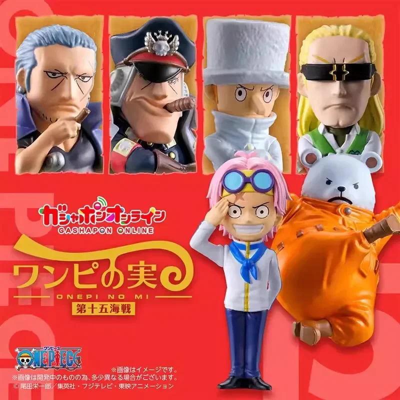 

Фигурка Bandai Original 6 шт. ONEPI NO MI 15 Bepo из аниме ONE PIECE, игрушки для детей, подарок, коллекционные модели, украшения