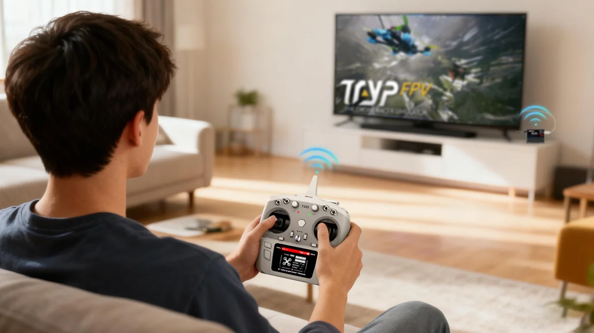 Radiolink R12F 12-Kanal-RC-Empfänger, integriertes Simulatorprogramm für RC-Flugzeuge, Jet, Auto, Boot für 2,4 GHz Funkfernbedienung – Detail 2