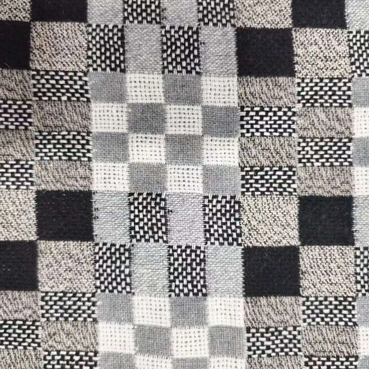 Grid Tweed Wool Fabric,for Fal - Sewing Tweed recension och pris