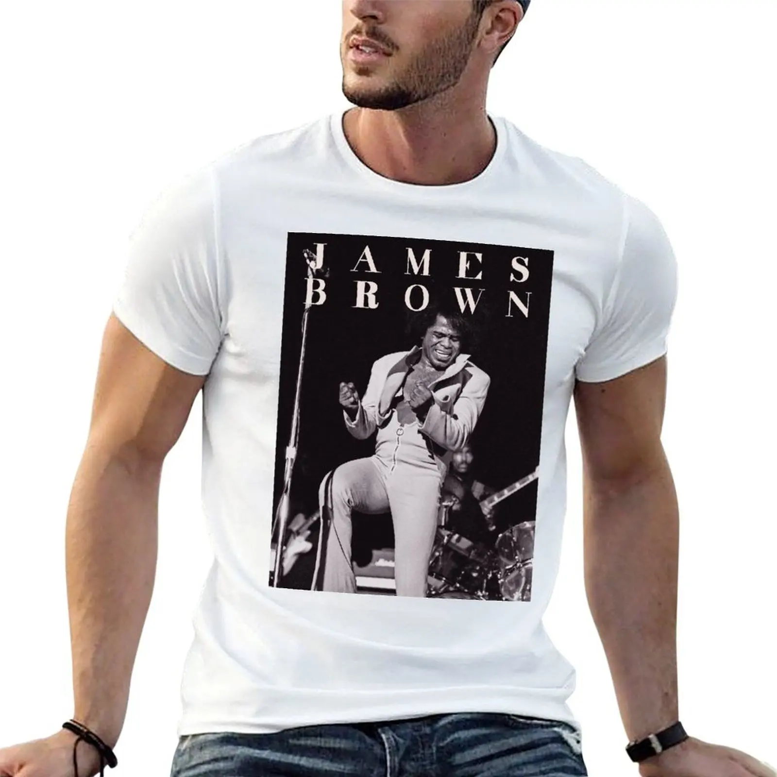 

James Brown//1 T-Shirt t shirts for man slim fit g man t shirts for men cotton t shirt man T-shirt