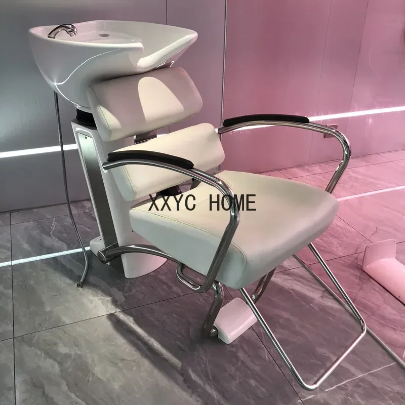 Washing Hair Shampoo Chair Reclining Professional Head Spa Hairwash Bed Sink Hairstylist Lit Lavage De Cheveux  Furniture