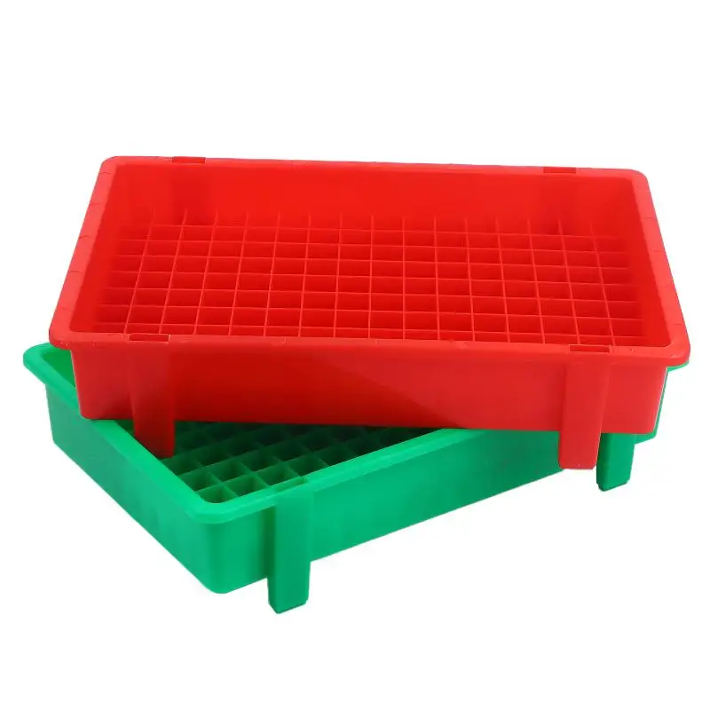 【1PCS Thickened Plastic Lithium Battery Storage Box For 18650 Cells Divided Transport And Turnover Tray】