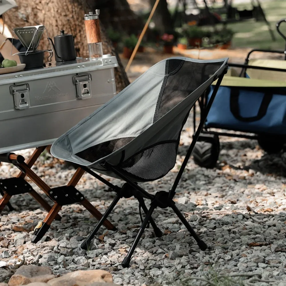 Beach Picnic Moon Chair Foldable Camping Chairs Travel Folding Chairs Travel Folding Chair Ultralight Folding Outdoor Chair image 2
