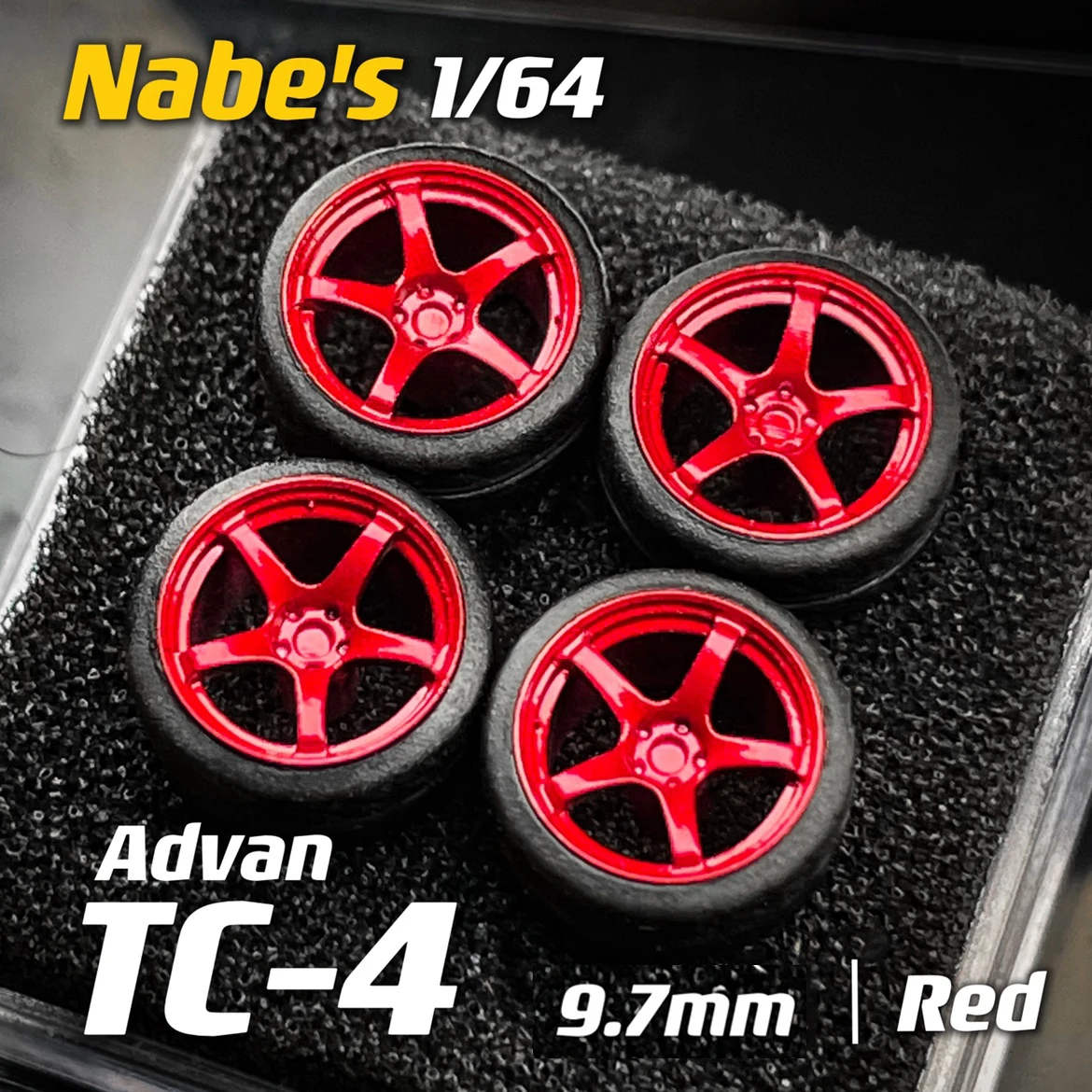 1/64 Nabes X Chika Advan TC4 Modified Wheels 9.7mm Stance