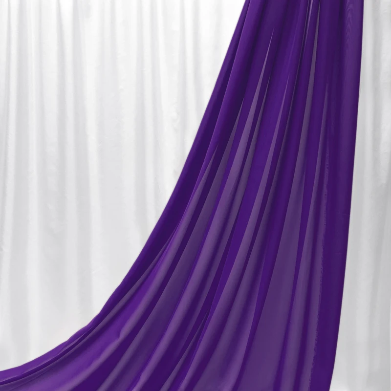 Purple Chiffon Fabric Mauve Curtain Georgette 150cm/1.5m Width Outdoor Decoration Wedding Background Fabric Dress