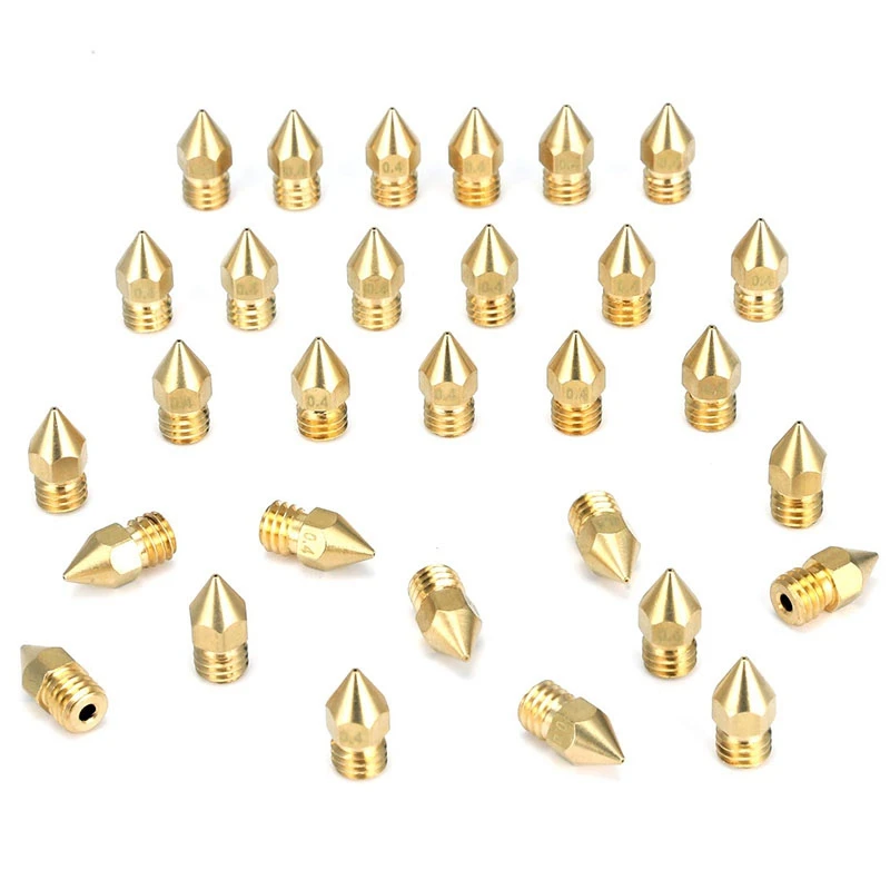 Hot Sale-30 Pcs 3D Printer Extruder Nozzle-MK8 0.4 Mm Nozzle For Ender 3 Anet A8 Makerbot MK8 Creality CR-10 CR-10S S4 S5 3Pro 5