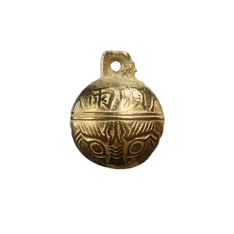 Brass Material Chinese Good Luck Tinkle Bell Charm for Bracelet & Anklet Making & Pendant For Pet Animal