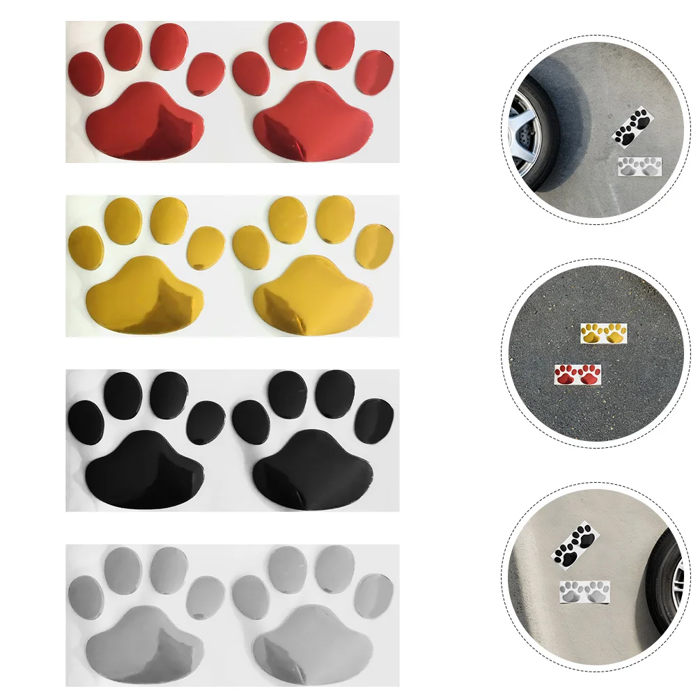 

Car Sticker Decoration Dog Paw Print Waterproof Pvc Scratch Coverage Auto Motorcycle Customization Decals