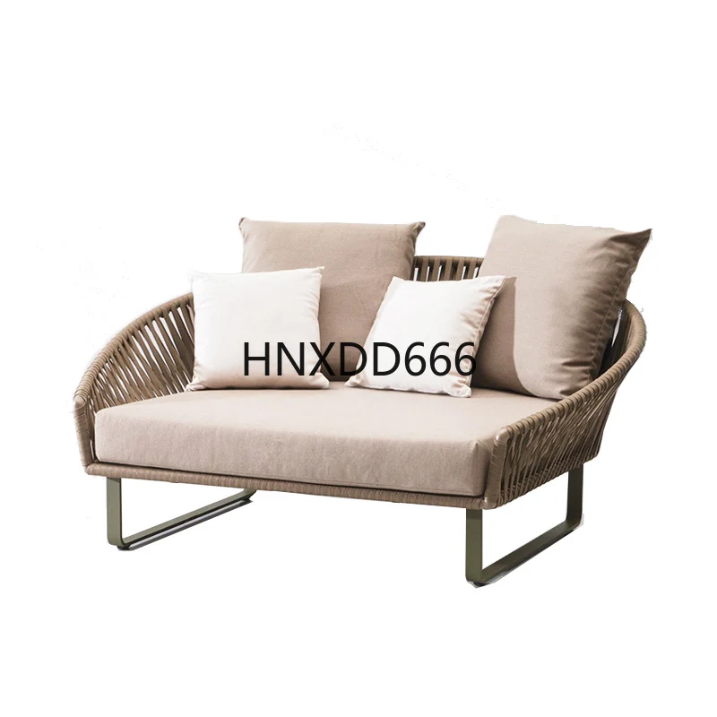 Outdoor sofa European rattan garden combination