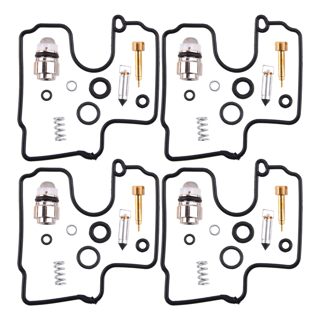 

4 комплекта для ремонта поплавкового клапана карбюратора, подходит для Yamaha YZF-R1 1998-2001 гг.