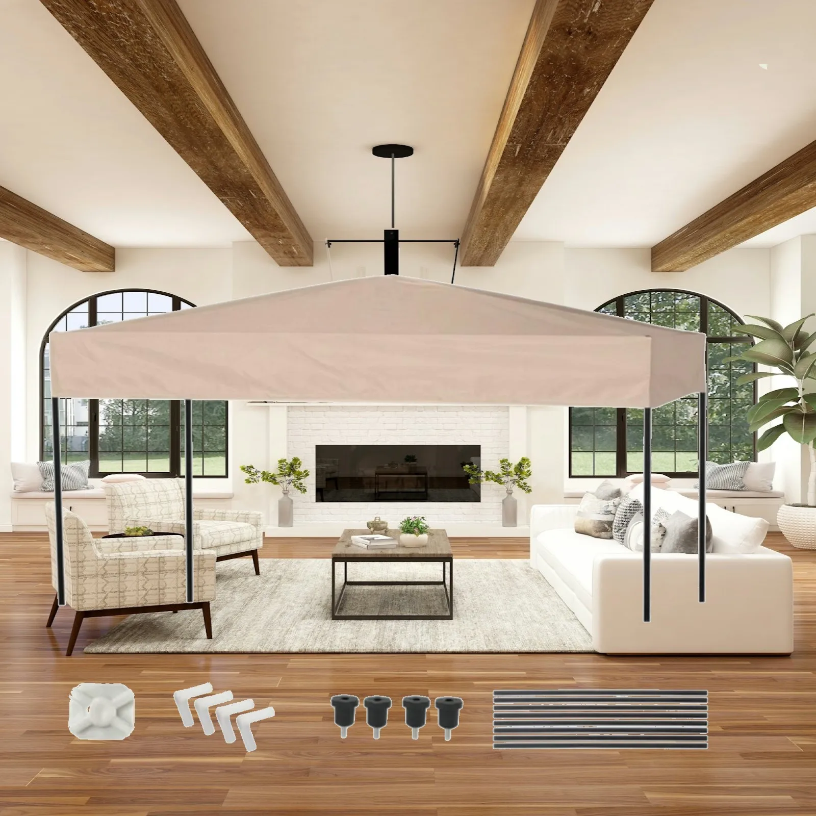 toldo-para-carrinho-de-passeio-estilo-mongol-facil-de-montar-em-tecido-oxford-com-varas-de-suporte-dobravel-e-compacto-para-armazenamento