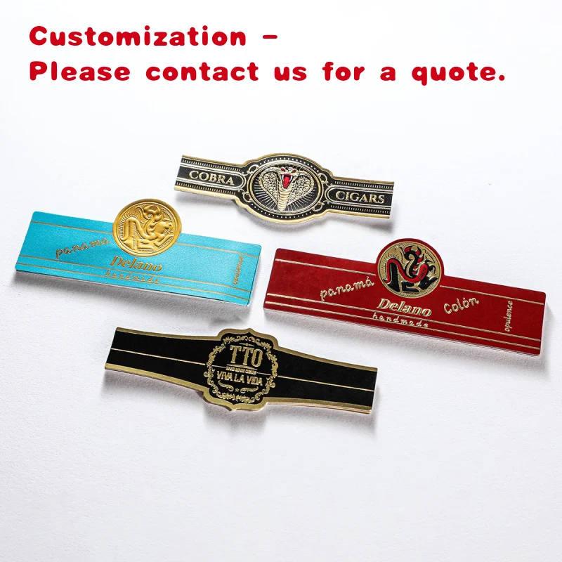 

на заказ. Художественная бумага на заказ повязки для сигар, наклейка для этикеток, ваш дизайн, кольцо для сигар, печать этикеток, банда-курма