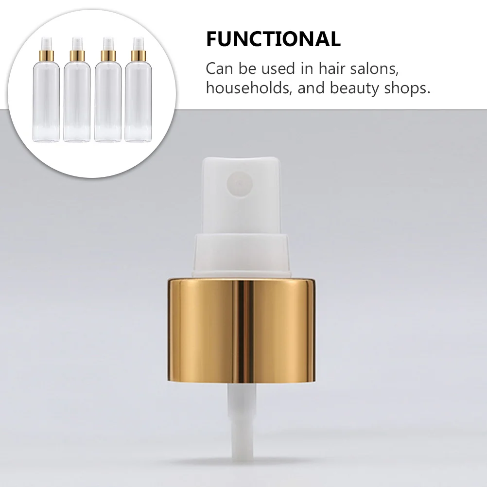 

4Pcs 100Ml Plastic Spray Bottles Clear Reusable Travel Friendly Liquid Dispensers High Transparency Anti Leakage for Cosmetics