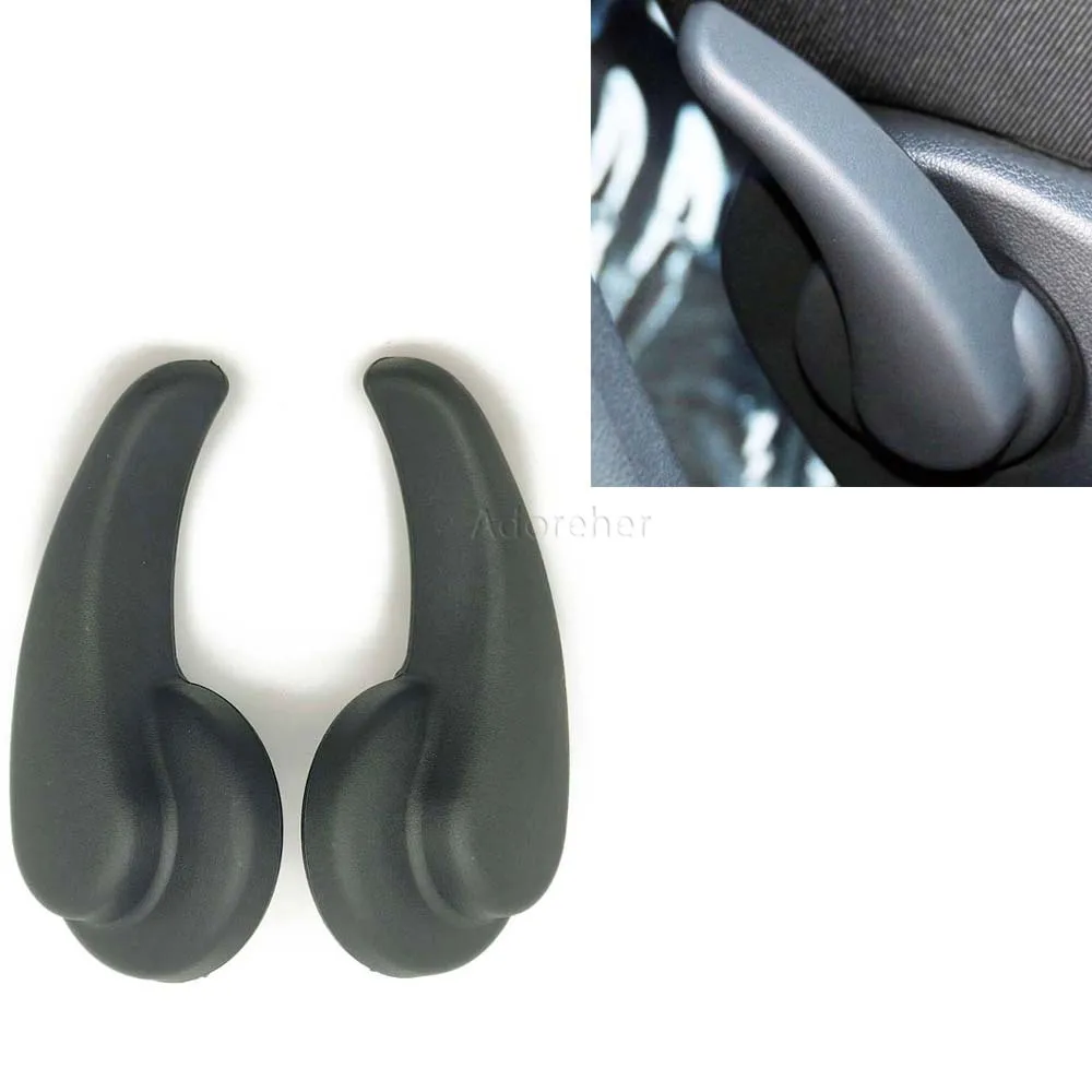 

Для Citroen Sega Triumph для Peugeot 307 408 2 шт. левая/правая боковая ручка регулировки автомобильного сиденья черная ручка регулятора спинки сиденья