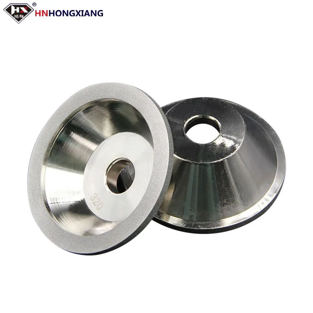 

Universal knife grinder grinding wheel bowl type electroplated diamond diamond grinding wheel grinding tungsten steel milling